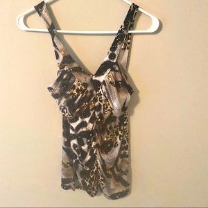 Body Central Animal Print Top